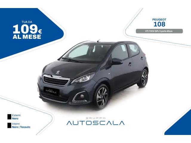 PEUGEOT 108 1.0 VTi 72 S&S 5 porte Allure