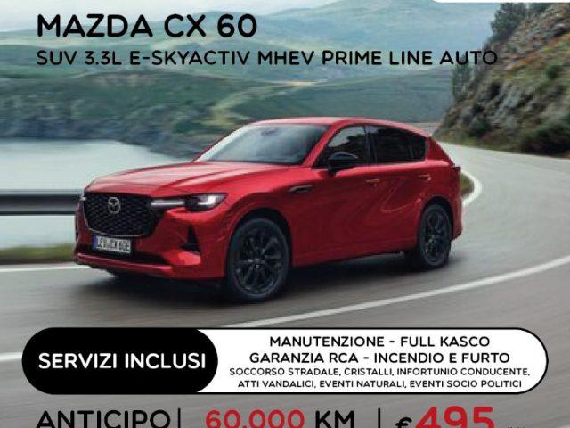 MAZDA CX-60 NOLEGGIO LUNGO TERMINE 3.3L  MHEV Prime Line