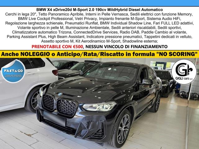 BMW X4 20d M-Sport Tetto Navi CAM LED Clima3Zone MSport