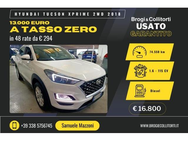 HYUNDAI TUCSON 1.6 crdi Xprime 2wd 115cv 1.6 crdi xprime 115 cv