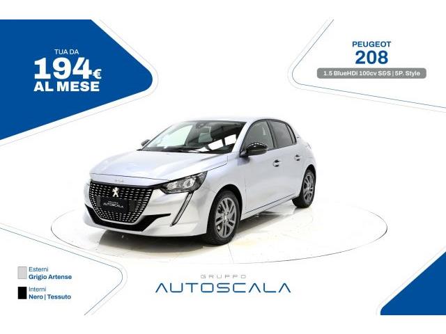 PEUGEOT 208 1.5 BlueHDi 100cv S&S 5 porte Style