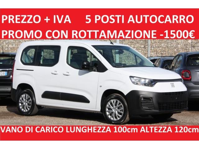 FIAT DOBLÒ 1.5 BlueHdi 100CV Combi N1 5 POSTI AUTOCARRO