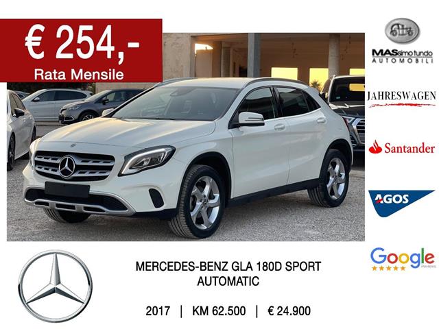 MERCEDES Classe GLA GLA 180 d Automatic Sport