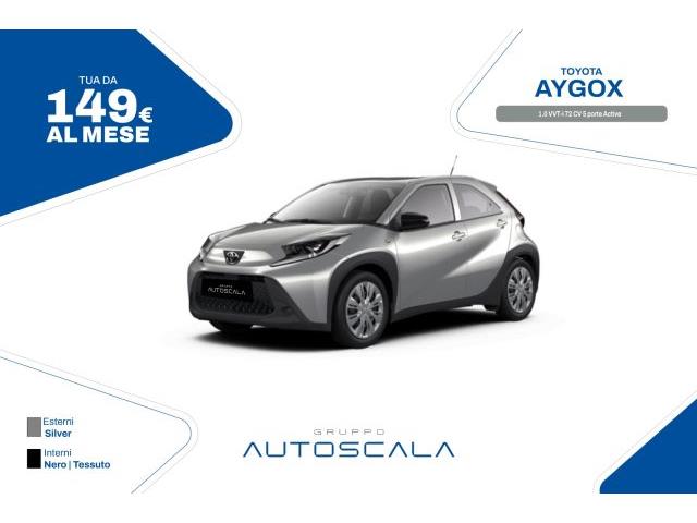 TOYOTA NUOVA AYGO X 1.0 VVT-i 72 CV 5 porte Active